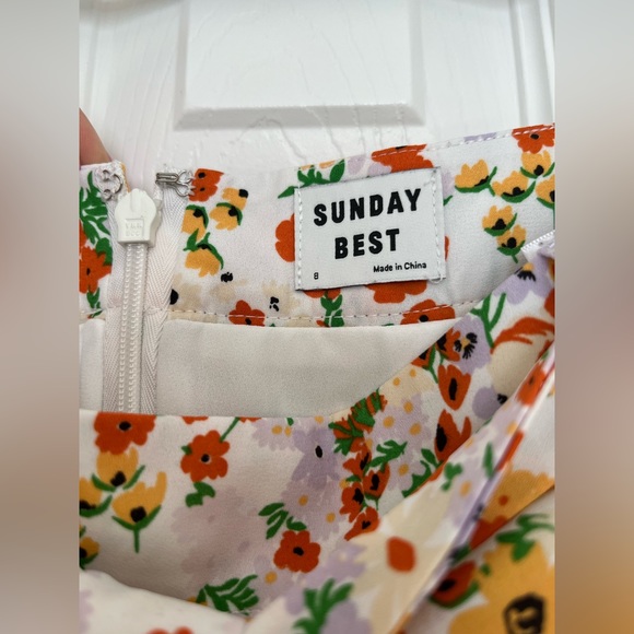 Aritzia Sunday Best Westley Shorts - White Multicoloured Floral - Picture 5 of 6